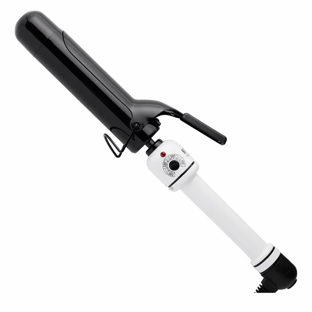 Hot Tools Professional Black Ceramic and White Curling Iron 1 1/2” Barrel